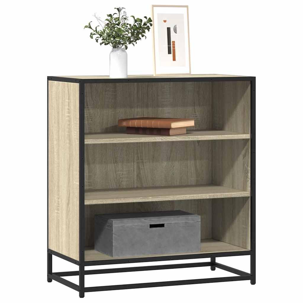Skab 68x35x76 cm konstrueret træ og metal sonoma-eg
