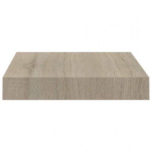 Væghylder - 2 stk. 23 × 23,5 × 3,8 cm i MDF, egetræsfarve
