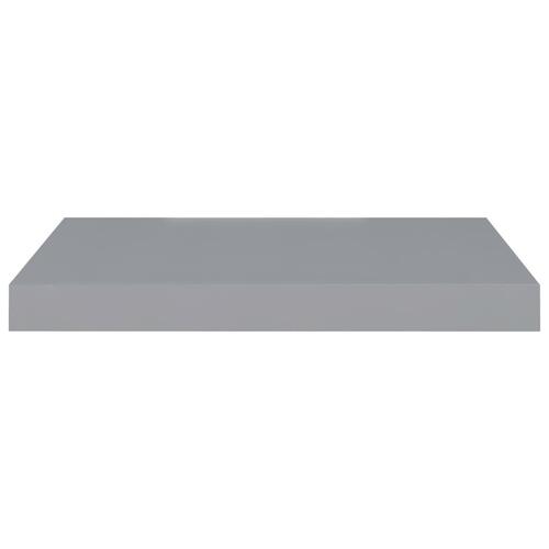 Væghylder 2 stk. 50x23x3,8 cm MDF grå