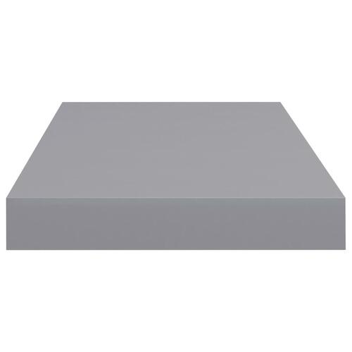 Væghylder 2 stk. 50x23x3,8 cm MDF grå