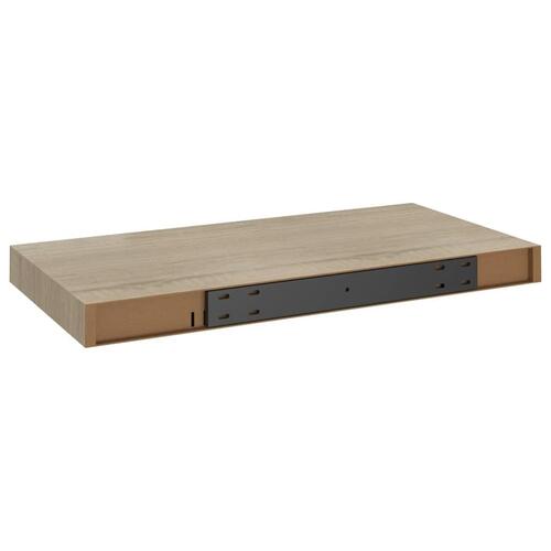 Væghylde 50x23x3,8 cm MDF egetræsfarve
