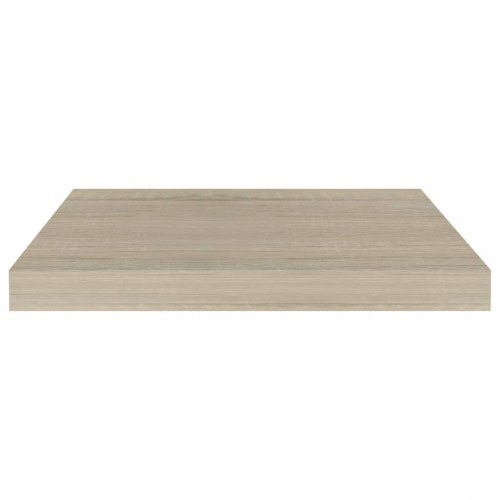 Væghylder 2 stk. - 50 × 23 × 3,8 cm i MDF, egetræsfarve
