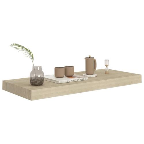Væghylder 4 stk. 60x23,5x3,8 cm MDF egetræsfarve