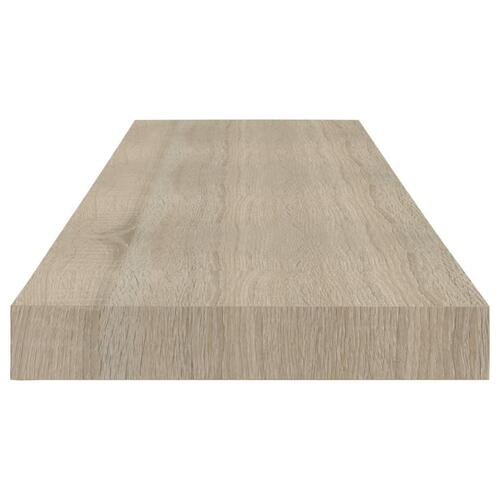 Væghylde 80x23,5x3,8 cm MDF egetræsfarve