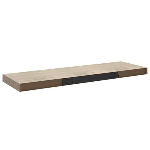 Væghylde 80x23,5x3,8 cm MDF egetræsfarve
