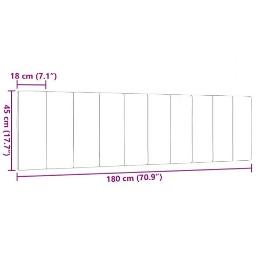 Gavlpude Hanko 180 cm i stof - cremefarvet gavlhynde
