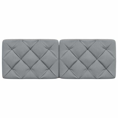 Gavlpude 120 cm stof lysegrå