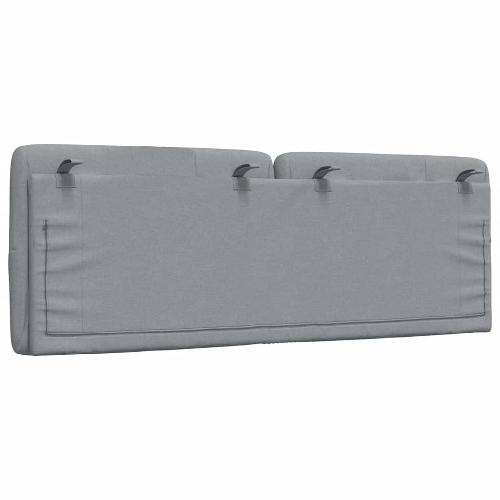Gavlpude 120 cm stof lysegrå
