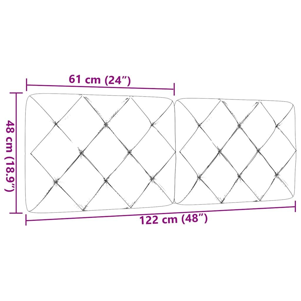 Gavlpude 120 cm stof lysegrå