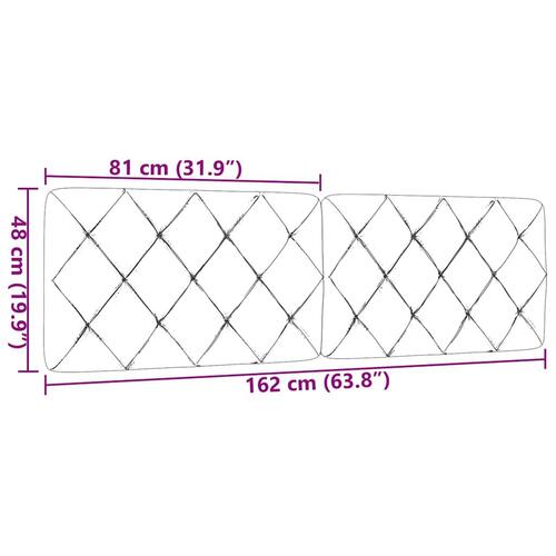 Gavlpude 160 cm stof mørkegrå