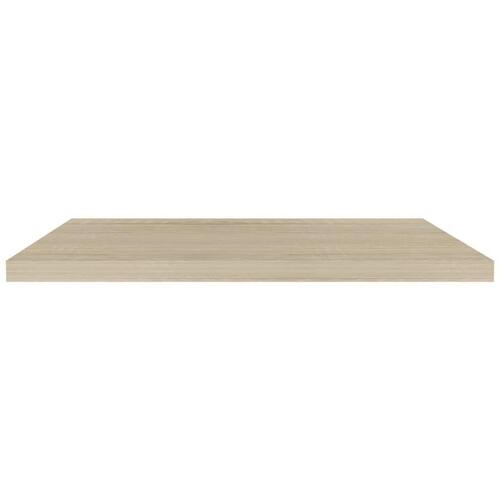 Væghylde 90x23,5x3,8 cm MDF egetræsfarve