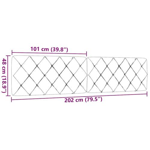 Gavlpude 200 cm stof gråbrun