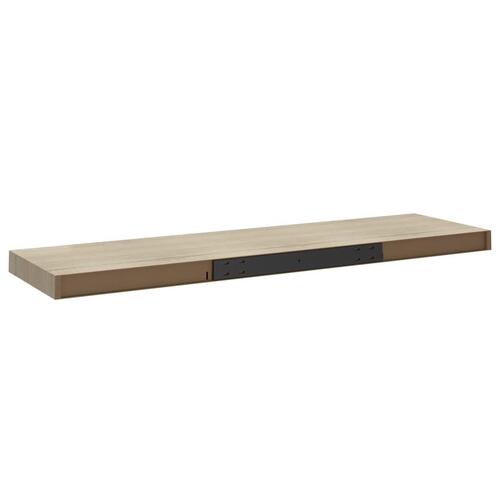 Væghylde 90x23,5x3,8 cm MDF egetræsfarve