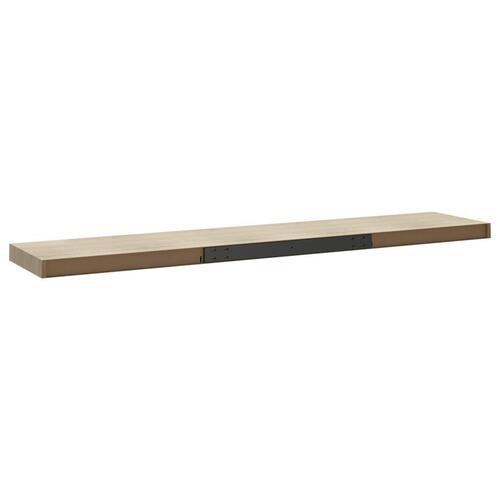 Væghylder 4 stk. 120x23,5x3,8 cm MDF egetræsfarve