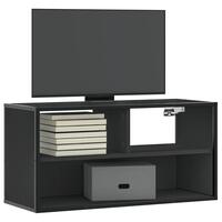 Tv-bord 80x31x39,5 cm konstrueret træ og metal sort