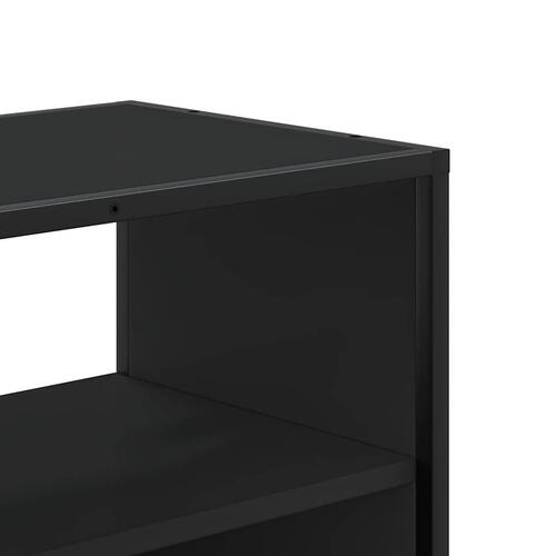 Tv-bord 80x31x39,5 cm konstrueret træ og metal sort