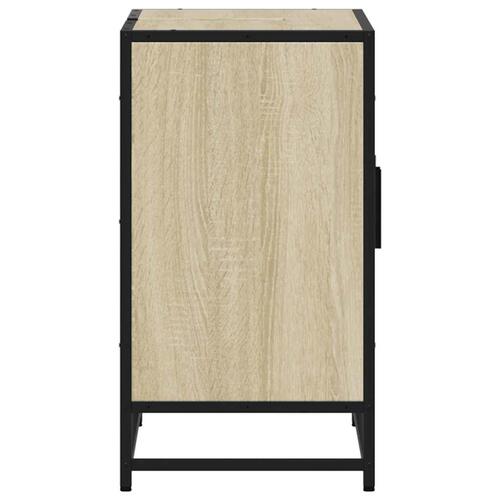 Skab til håndvask til badeværelse 90x33x60 cm sonoma-eg