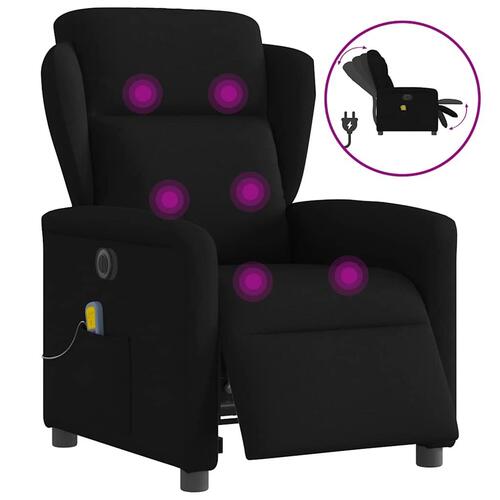 Eldrevet massagestol stof sort