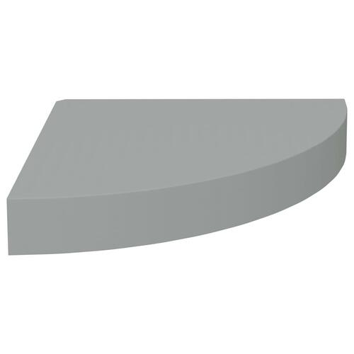 Hjørnehylder 2 stk. 25x25x3,8 cm MDF grå