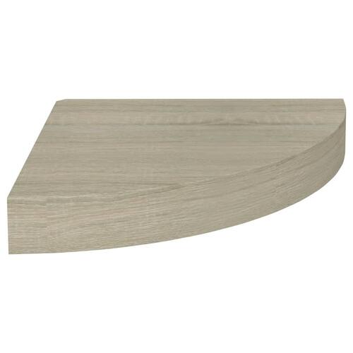 Hjørnehylder 2 stk. 25x25x3,8 cm MDF sort