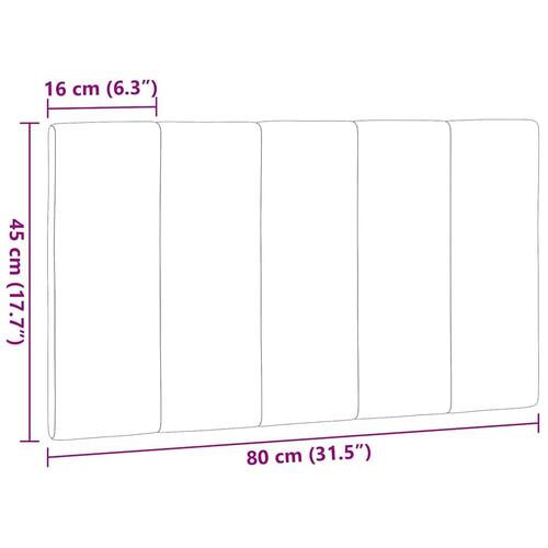 Gavlpude 80 cm stof gråbrun