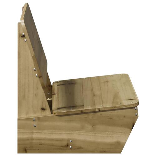 Havestole 2 stk. 60x64x70,5 cm imprægneret fyrretræ