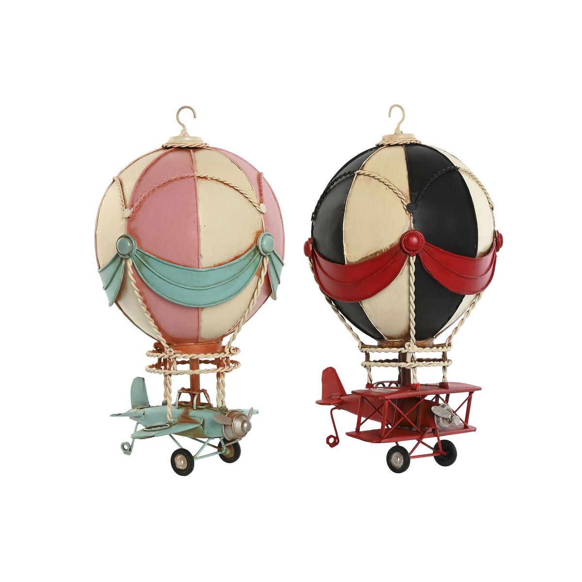 Dekorativ figur - Blå/Pink Vintage, 17 × 17 × 32 cm (2 stk.)