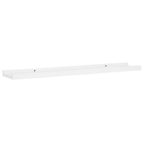 Billedhylder 2 stk. 80x9x3 cm MDF hvid