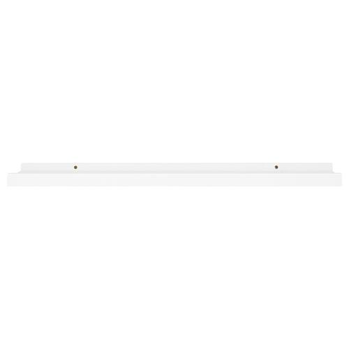 Billedhylder 2 stk. 80x9x3 cm MDF hvid
