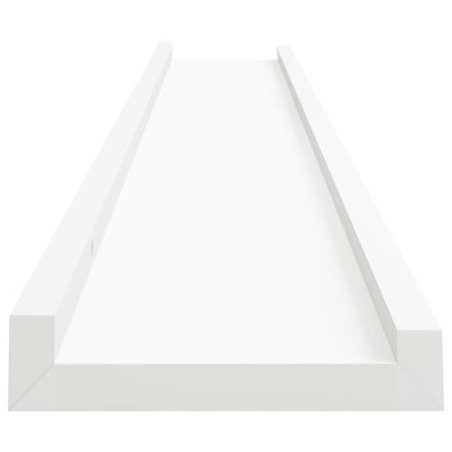 Billedhylder 2 stk. 80x9x3 cm MDF hvid