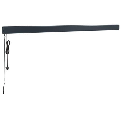 Foldemarkise 4,5x3 m stof og aluminium gul og hvid