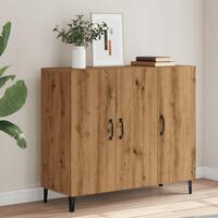 Skab 90x34x80 cm konstrueret træ kunsteg