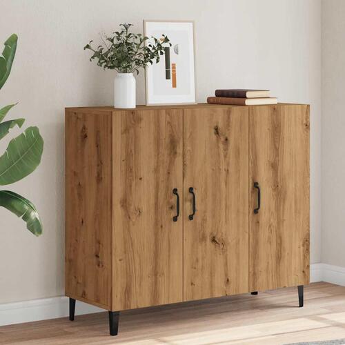Skab 90x34x80 cm konstrueret træ kunsteg