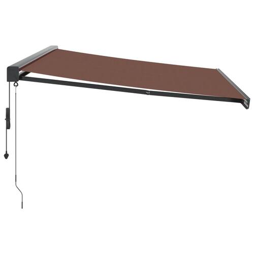 Markise 400x300 cm automatisk betjening brun