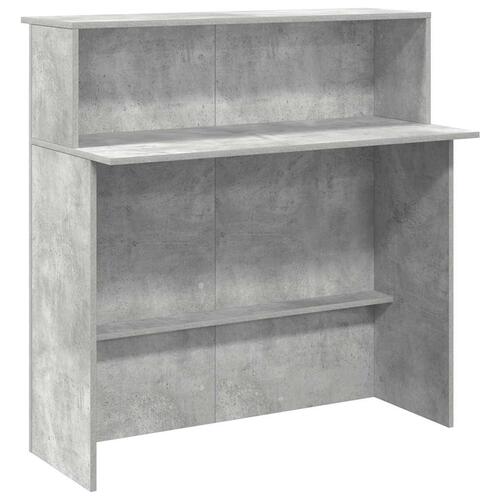 Receptionsskranke 100x50x103,5 cm konstrueret træ beton grå
