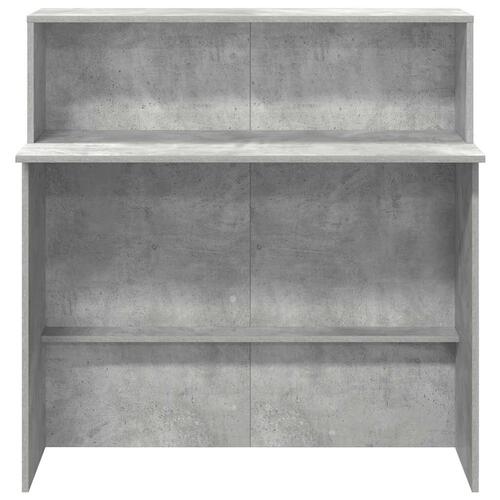 Receptionsskranke 100x50x103,5 cm konstrueret træ beton grå