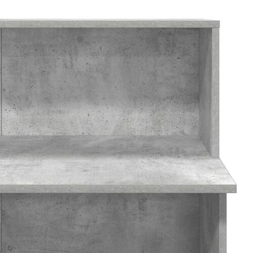 Receptionsskranke 100x50x103,5 cm konstrueret træ beton grå