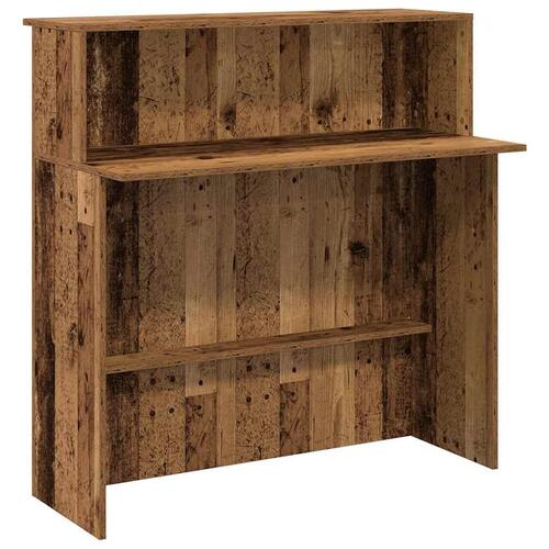 Receptionsskranke antikt træ 100x50x103,5 cm konstrueret træ