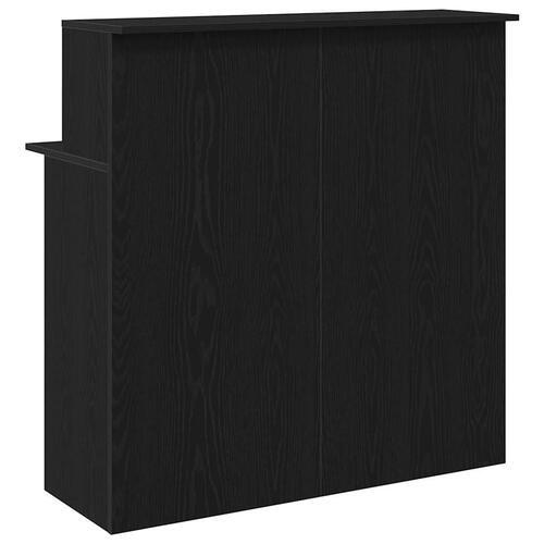 Receptionsskranke 100x50x103,5 cm konstrueret træ sort