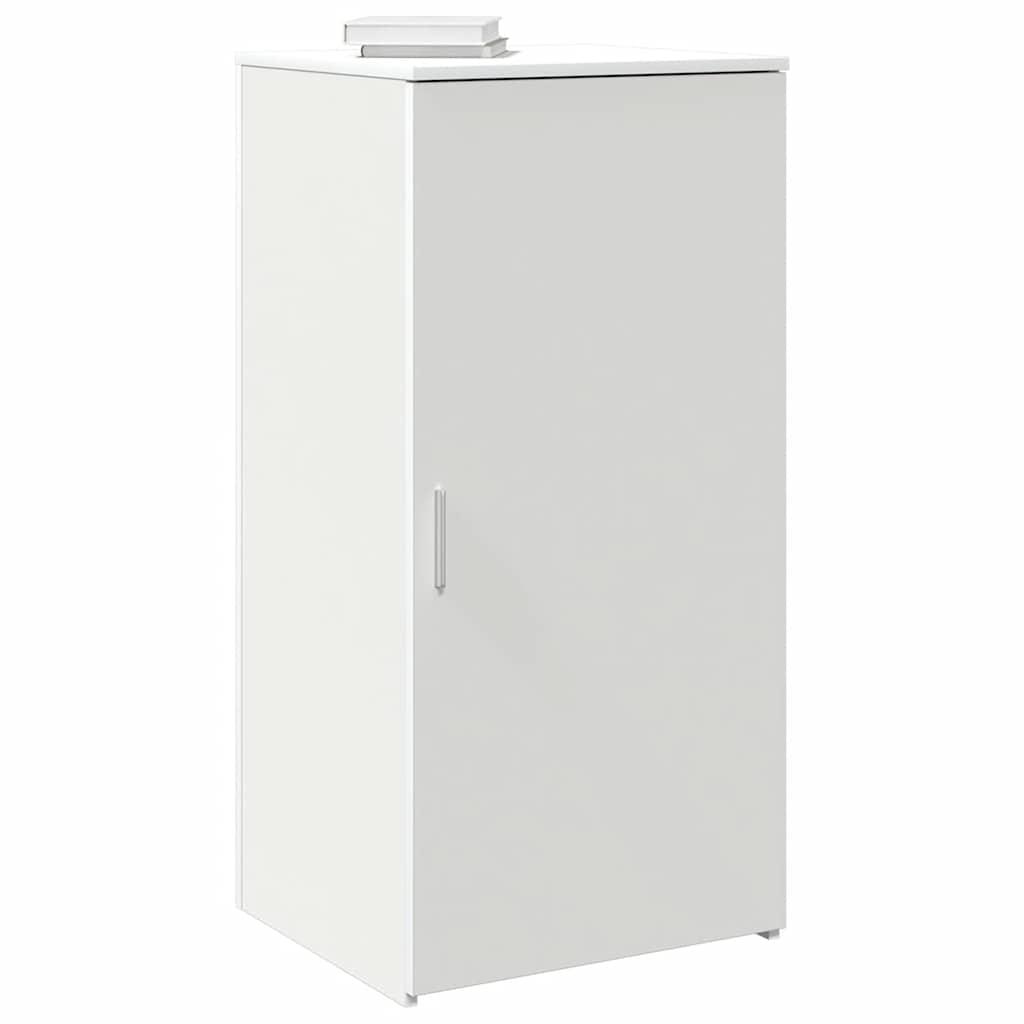 Opbevaringsskab 50 × 45 × 103,5 cm i konstrueret træ - hvid billede