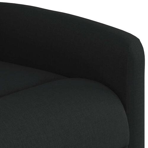 Løftestol med massage stof sort