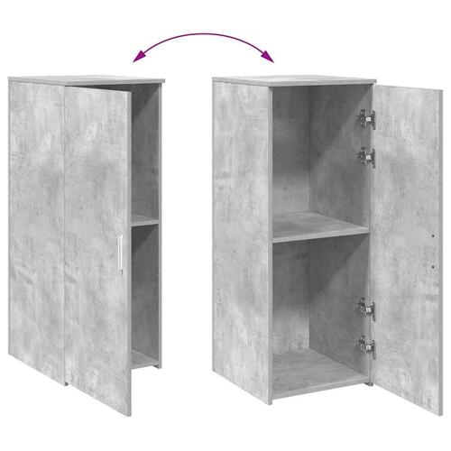 Skab 40x45x103,5 cm konstrueret træ betongrå