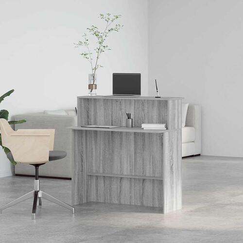 Receptionsskranke grå sonoma 100x50x103,5 cm konstrueret træ
