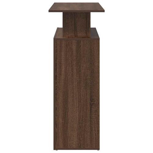 Receptionsskranke 100x40x104 cm brun egetræsfarve