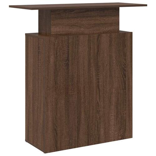 Receptionsskranke 100x40x104 cm brun egetræsfarve