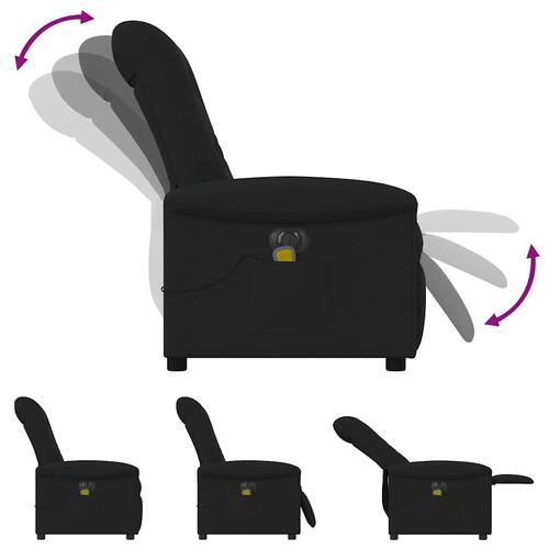 Eldrevet massagestol stof sort