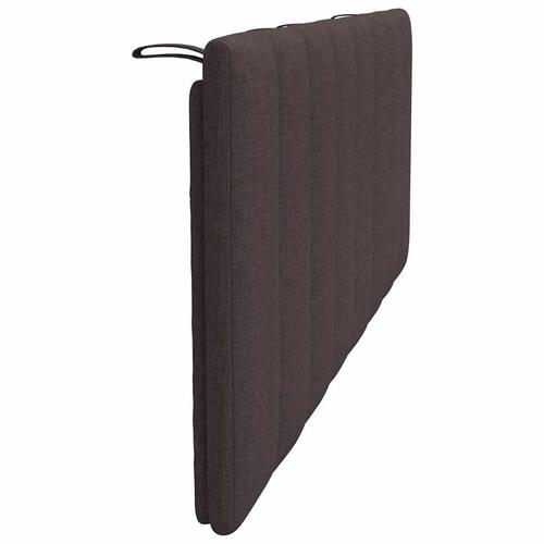 Gavlpude 120 cm stof mørkebrun