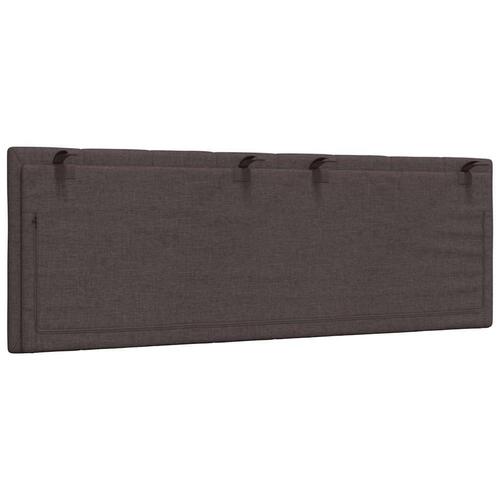 Gavlpude 120 cm stof mørkebrun
