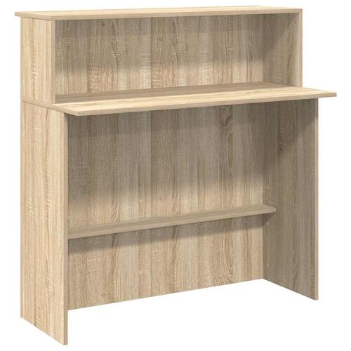 Receptionsskranke 100x50x103,5 cm konstrueret træ sonoma-eg