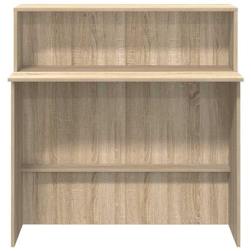 Receptionsskranke 100x50x103,5 cm konstrueret træ sonoma-eg